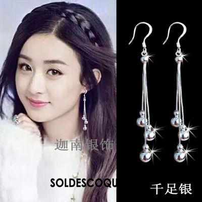 Boucles D'oreilles Femme Personnalité Tempérament Longue Section Tassel Accessoires Soldes