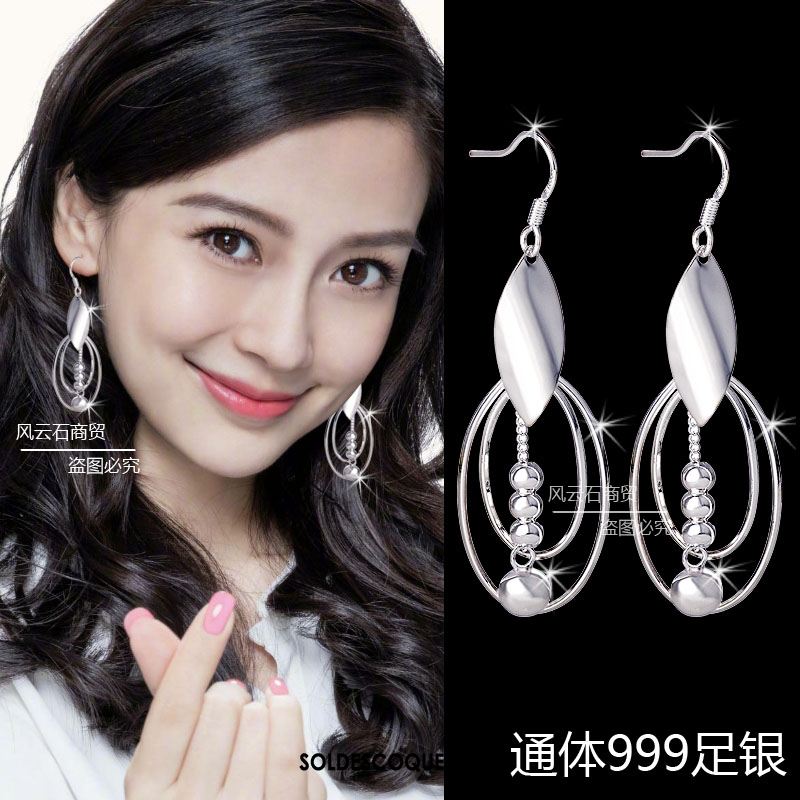 Boucles D'oreilles Femme Personnalité Tempérament Longue Section Tassel Accessoires Soldes