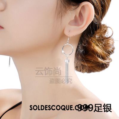 Boucles D'oreilles Femme Personnalité Tempérament Longue Section Tassel Accessoires Soldes