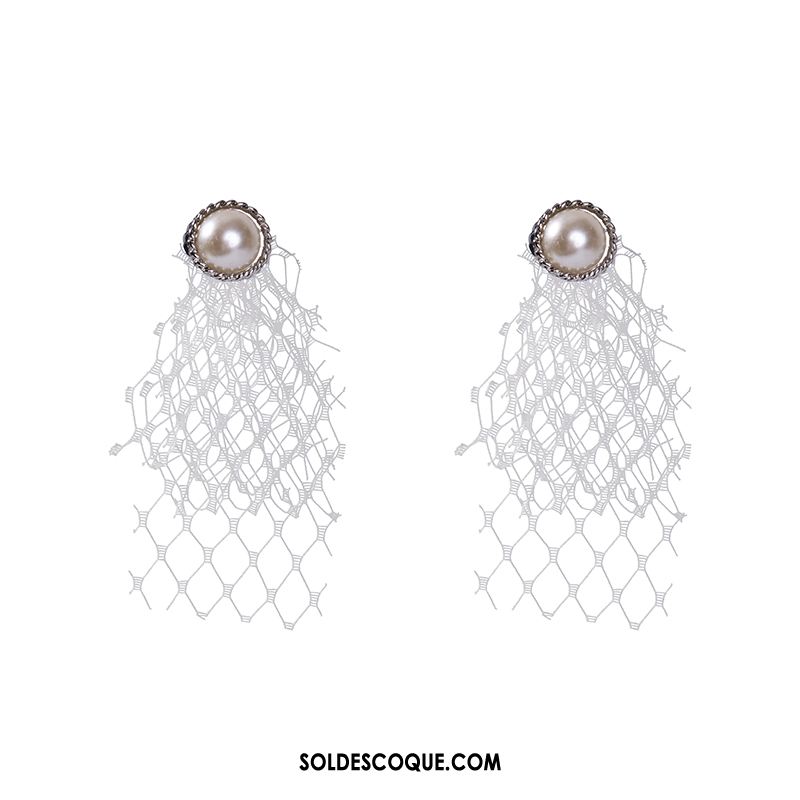 Boucles D'oreilles Femme Rouge Blanc Tassel Frais Longue Section Pas Cher