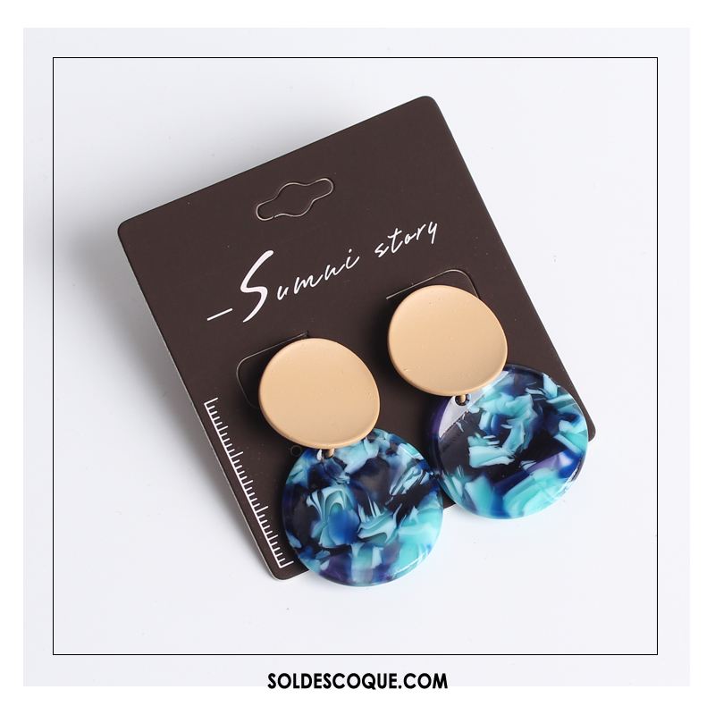 Boucles D'oreilles Femme Simple Europe Tempérament Multicolore Marque Soldes