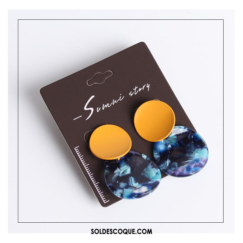 Boucles D'oreilles Femme Simple Europe Tempérament Multicolore Marque Soldes