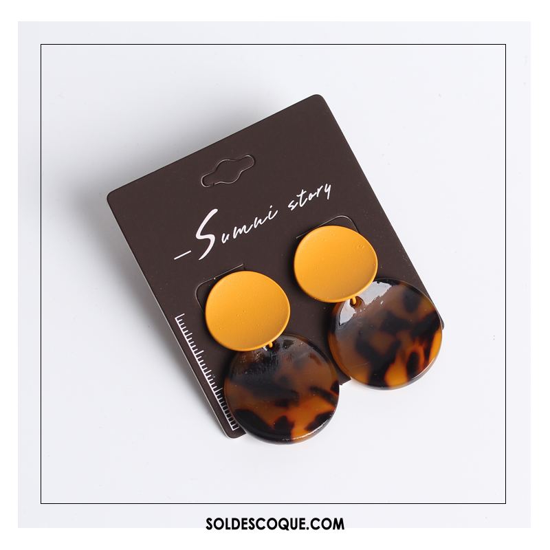 Boucles D'oreilles Femme Simple Europe Tempérament Multicolore Marque Soldes