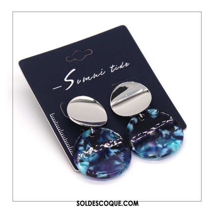 Boucles D'oreilles Femme Simple Europe Tempérament Multicolore Marque Soldes