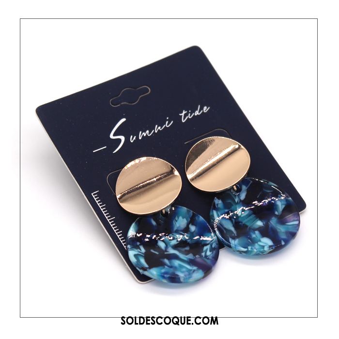 Boucles D'oreilles Femme Simple Europe Tempérament Multicolore Marque Soldes