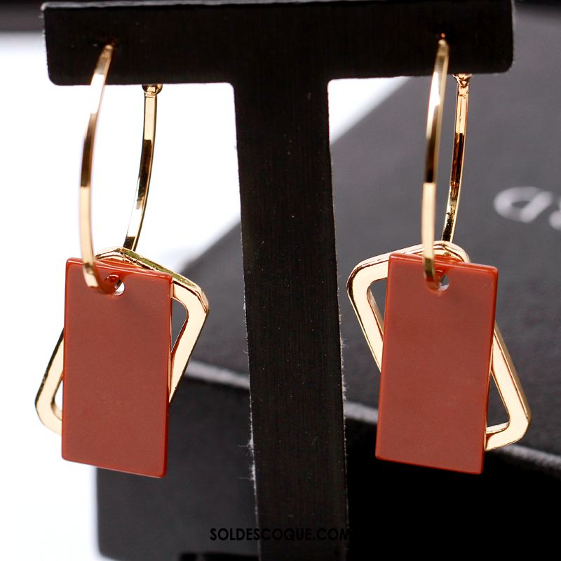 Boucles D'oreilles Femme Tempérament Accessoires Rouge Réseau Mode En Vente