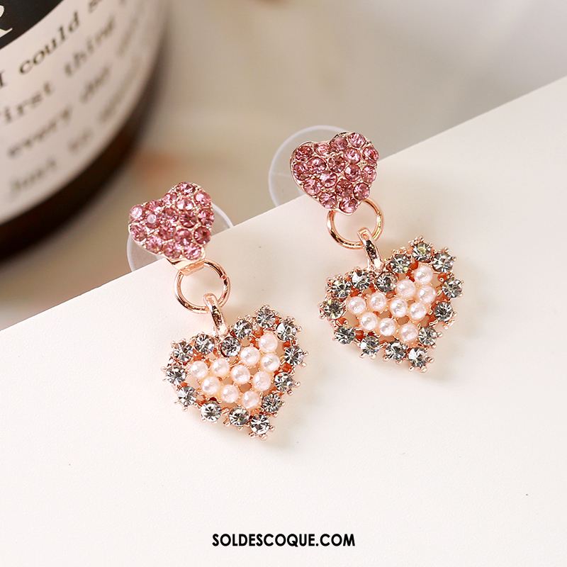 Boucles D'oreilles Femme Tempérament Accessoires Rouge Réseau Mode En Vente