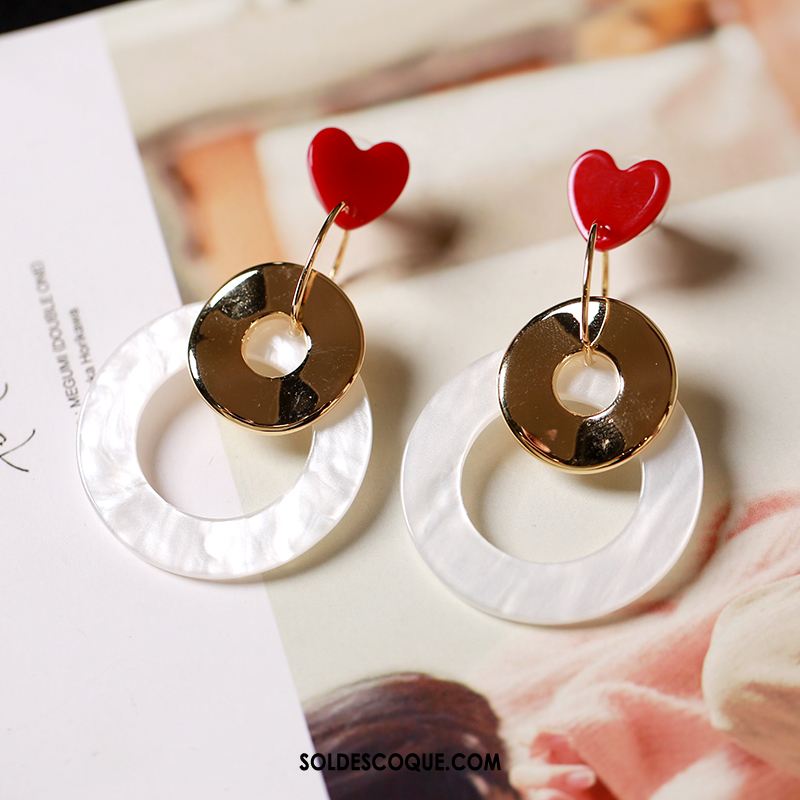 Boucles D'oreilles Femme Tempérament Accessoires Rouge Réseau Mode En Vente