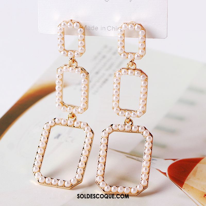 Boucles D'oreilles Femme Tempérament Accessoires Rouge Réseau Mode En Vente