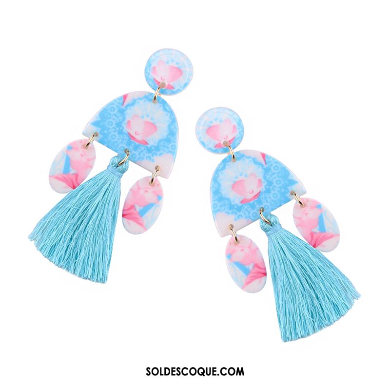 Boucles D'oreilles Femme Tempérament Le Nouveau Art Accessoires Vert Soldes