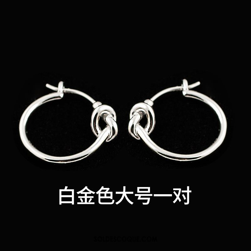 Boucles D'oreilles Femme Tempérament Style Tendance Grande Marque Argenté Pas Cher