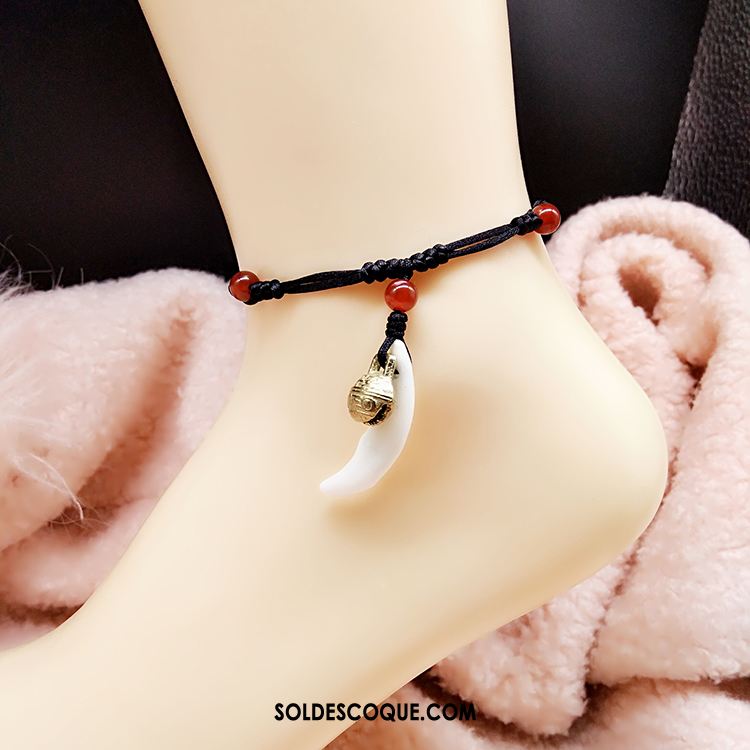 Bracelet De Cheville Femme Accessoires Noir Modèles Féminins Homme Pendentif En Vente