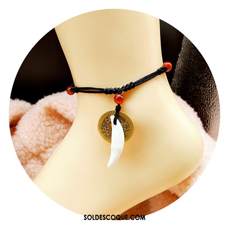 Bracelet De Cheville Femme Accessoires Noir Modèles Féminins Homme Pendentif En Vente