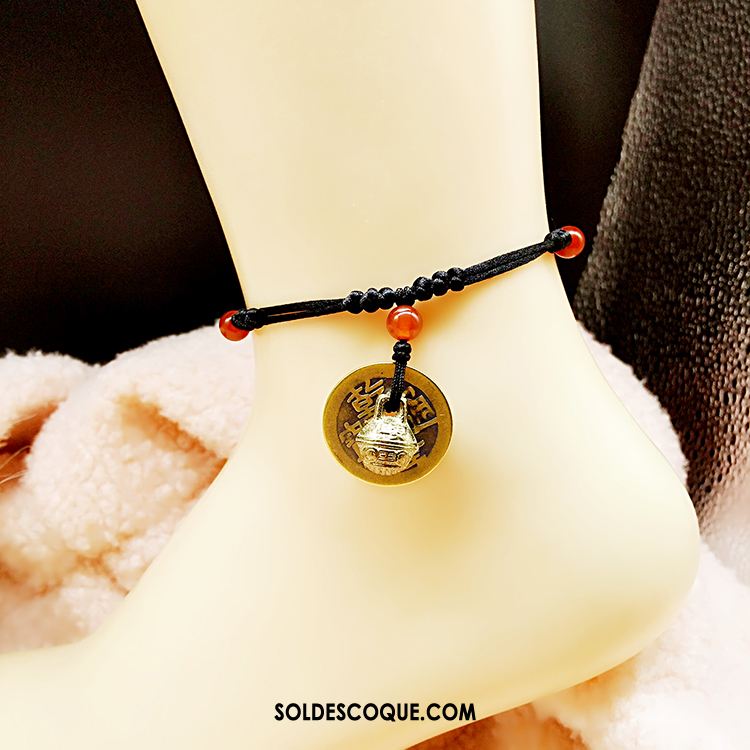 Bracelet De Cheville Femme Accessoires Noir Modèles Féminins Homme Pendentif En Vente
