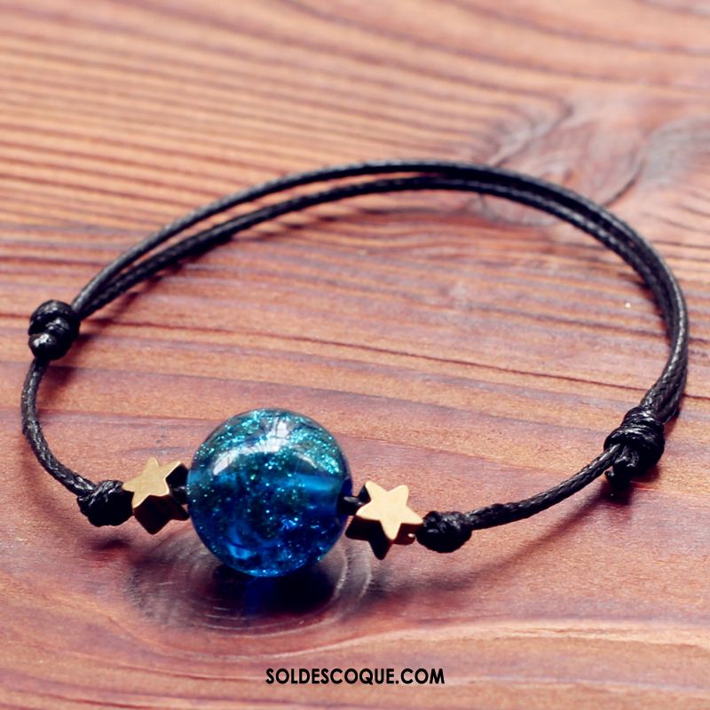 Bracelet De Cheville Femme Amoureux Étudiant Homme Bleu Mignonne Pas Cher