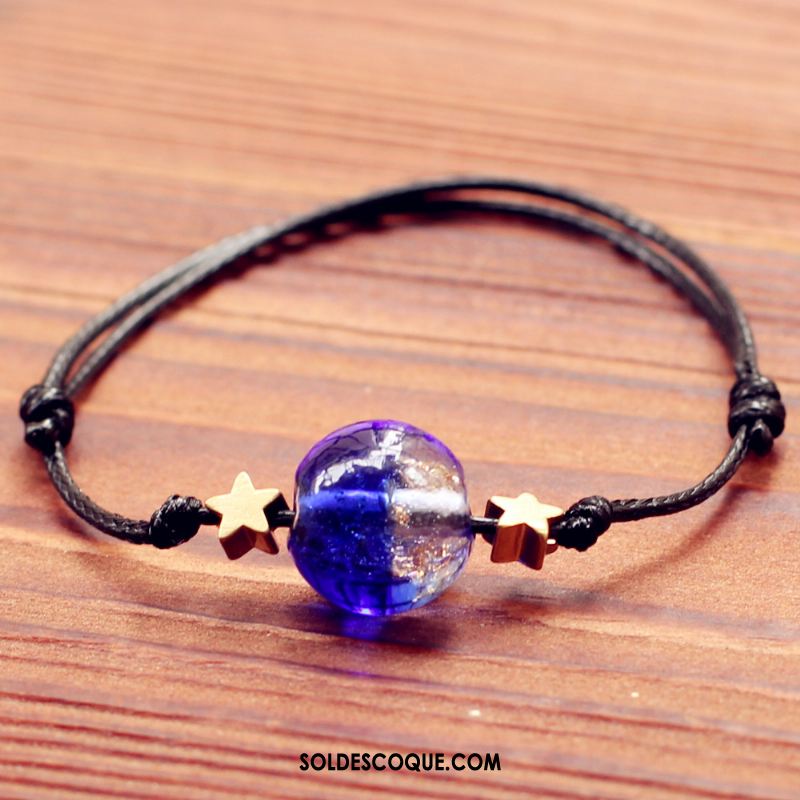 Bracelet De Cheville Femme Amoureux Étudiant Homme Bleu Mignonne Pas Cher