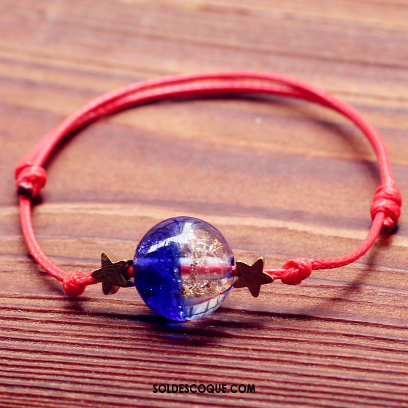 Bracelet De Cheville Femme Amoureux Étudiant Homme Bleu Mignonne Pas Cher