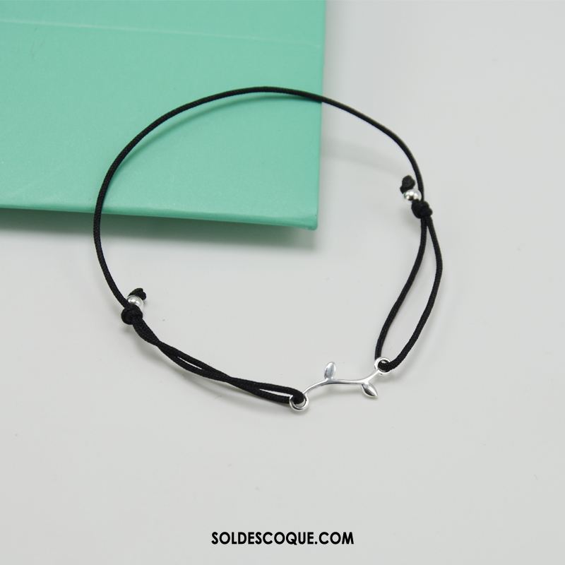 Bracelet De Cheville Femme Le Nouveau Bien Rouge Noir Frais En Ligne