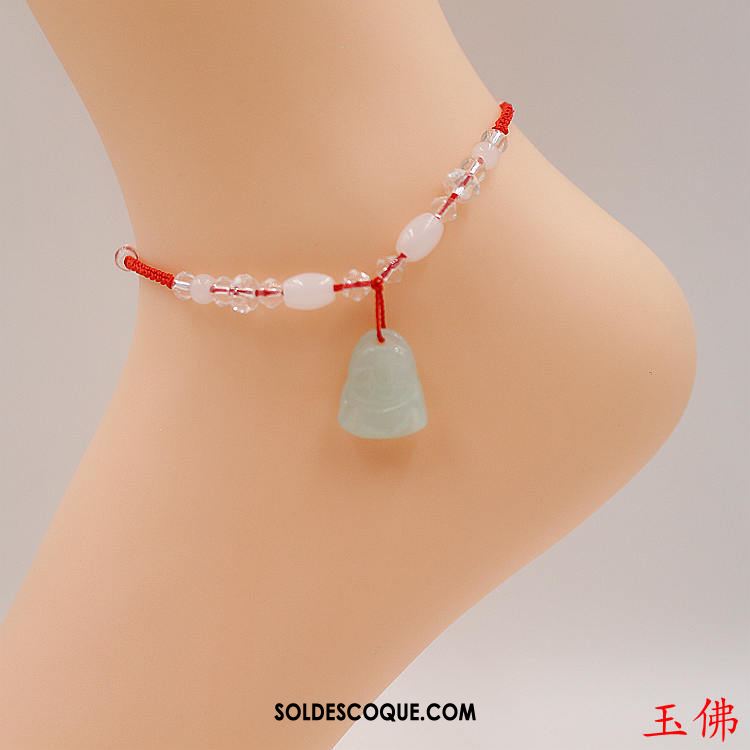 Bracelet De Cheville Femme Rouge Amoureux Simple Folk-custom Étudiant Soldes