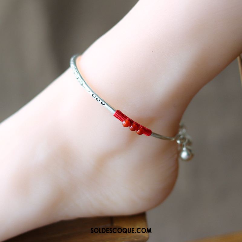 Bracelet De Cheville Femme Rouge Folk-custom Accessoires Homme Bracelet En Ligne