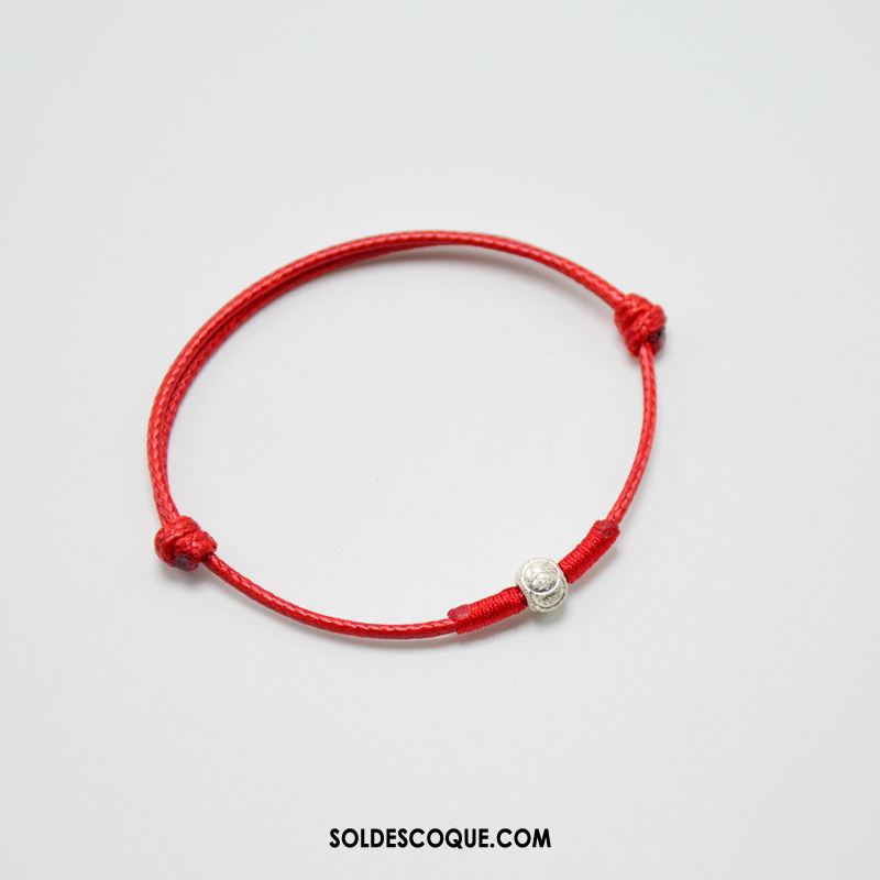 Bracelet De Cheville Femme Étudiant Bracelet Noir Rouge Pure France