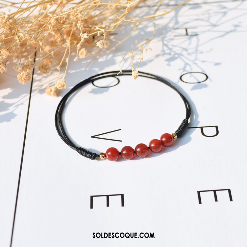 Bracelet De Cheville Femme Étudiant Simple Manuel Sexy Rouge France