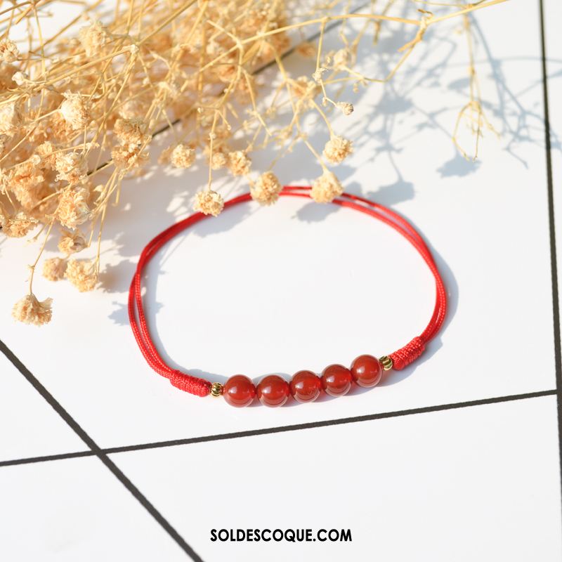 Bracelet De Cheville Femme Étudiant Simple Manuel Sexy Rouge France