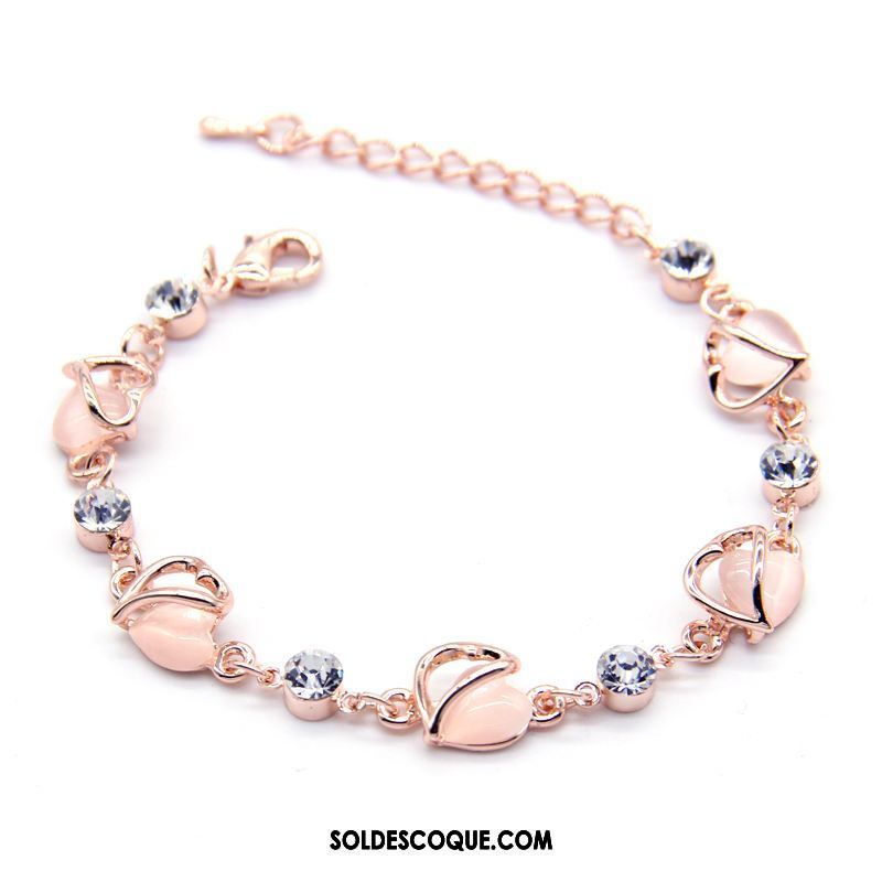 Bracelets Femme Bracelet Cadeau Accessoires Doux Rose Pas Cher