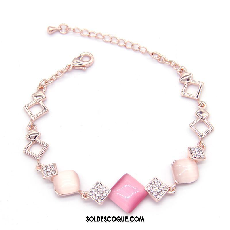 Bracelets Femme Bracelet Cadeau Accessoires Doux Rose Pas Cher