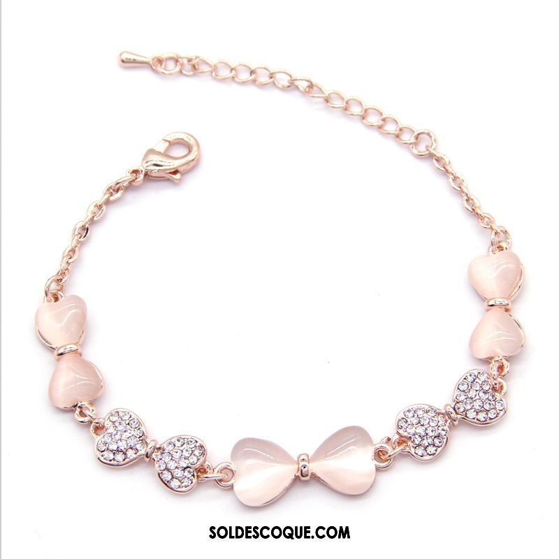 Bracelets Femme Bracelet Cadeau Accessoires Doux Rose Pas Cher