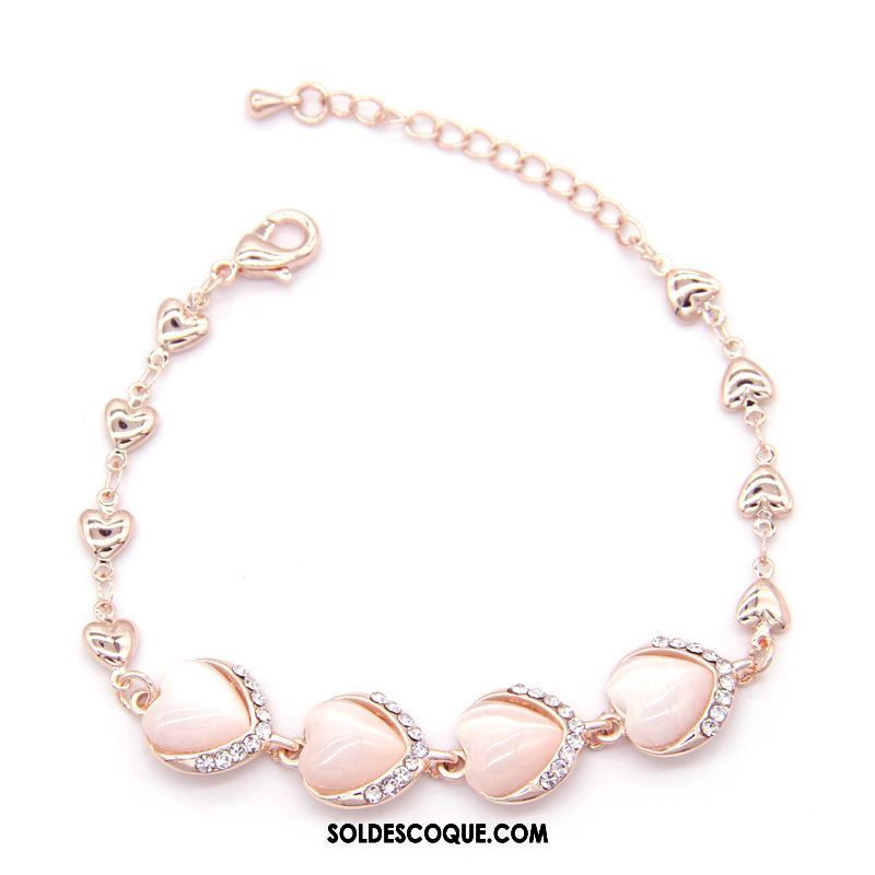 Bracelets Femme Bracelet Cadeau Accessoires Doux Rose Pas Cher