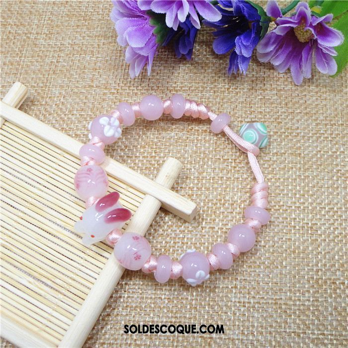 Bracelets Femme Bracelet Fleurs De Cerisier Lapin Rose Nouveau Pas Cher