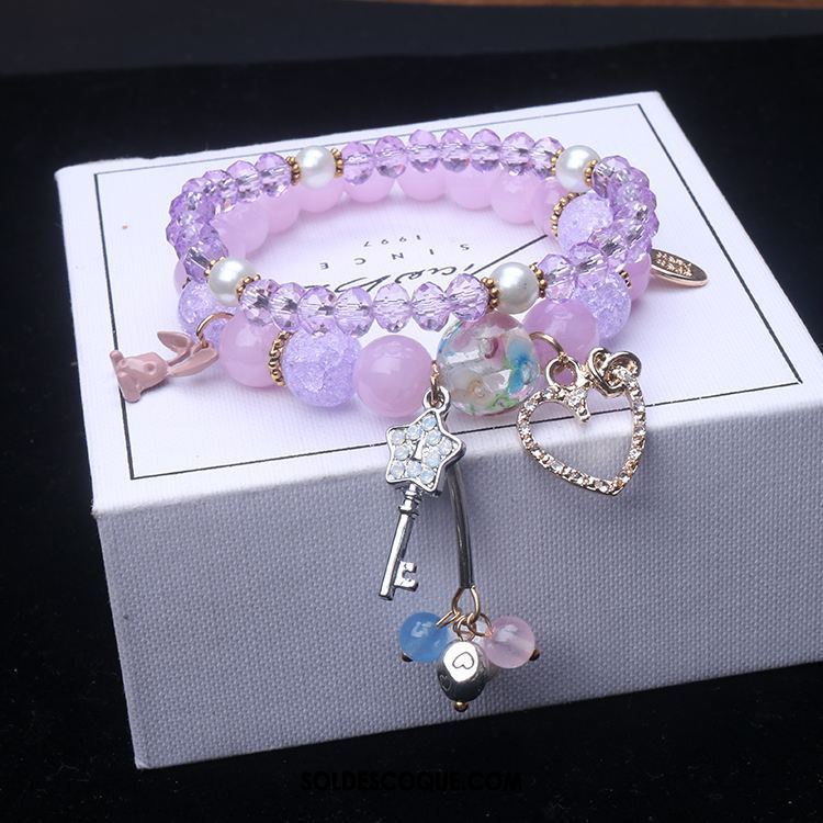 Bracelets Femme Chat Petit Bracelet Rose Accessoires Soldes