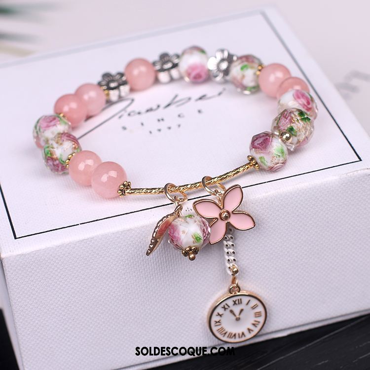 Bracelets Femme Chat Petit Bracelet Rose Accessoires Soldes