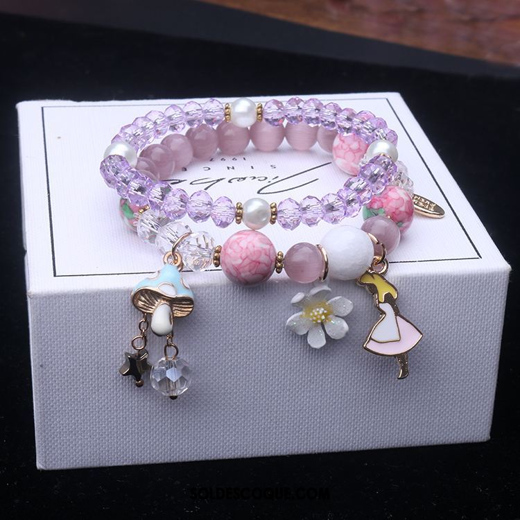 Bracelets Femme Chat Petit Bracelet Rose Accessoires Soldes