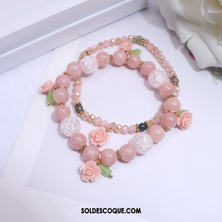 Bracelets Femme Chat Petit Bracelet Rose Accessoires Soldes