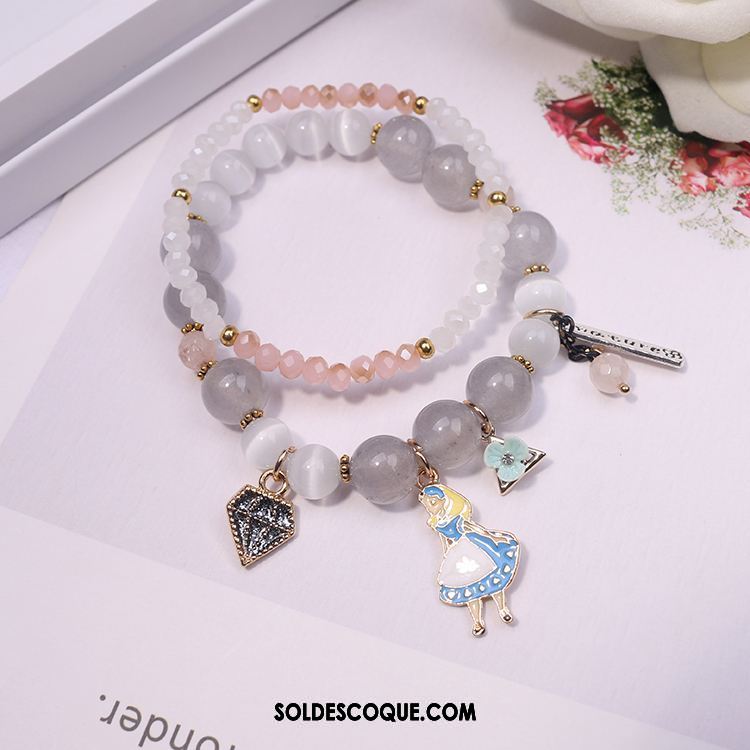 Bracelets Femme Chat Petit Bracelet Rose Accessoires Soldes