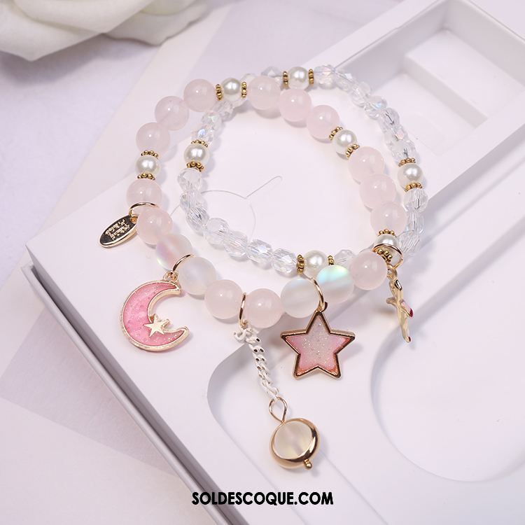 Bracelets Femme Chat Petit Bracelet Rose Accessoires Soldes