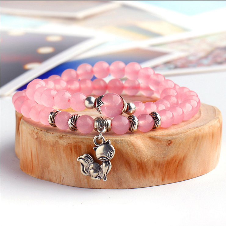 Bracelets Femme Cristal Violet Accessoires Étudiant Poudre France