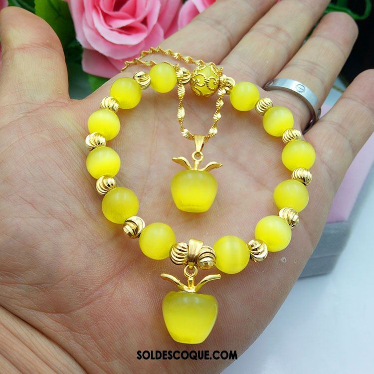 Bracelets Femme Jaune Pendentif Cadeau Modèles Féminins Naturel En Ligne