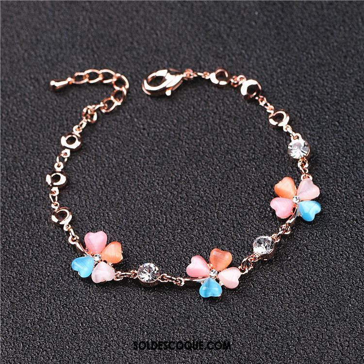 Bracelets Femme Mode Étudiant Bracelet Pierres De Strass All-match Soldes