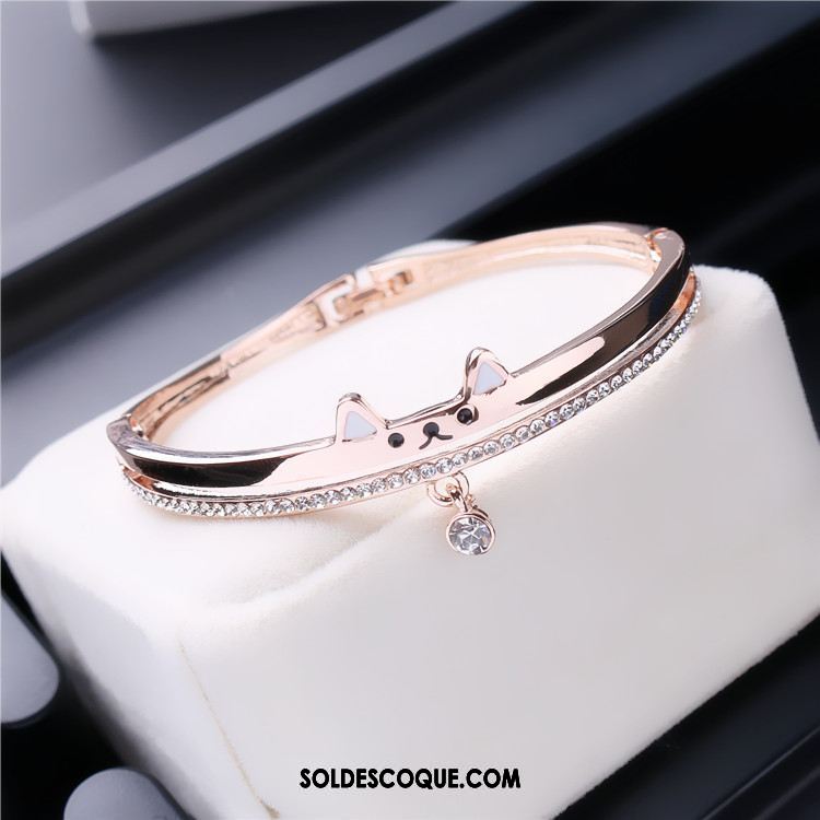 Bracelets Femme Mode Étudiant Bracelet Pierres De Strass All-match Soldes