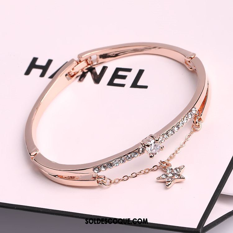 Bracelets Femme Mode Étudiant Bracelet Pierres De Strass All-match Soldes