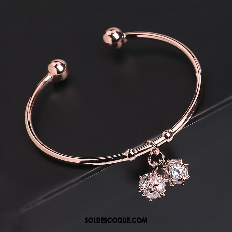 Bracelets Femme Mode Étudiant Bracelet Pierres De Strass All-match Soldes