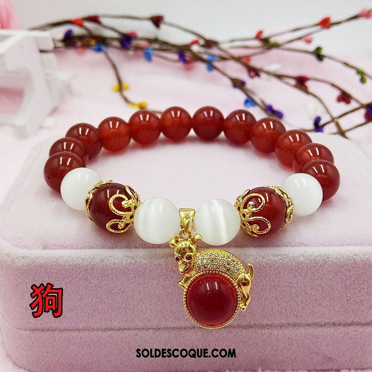 Bracelets Femme Pendentif Bracelet Rouge Naturel En Vente