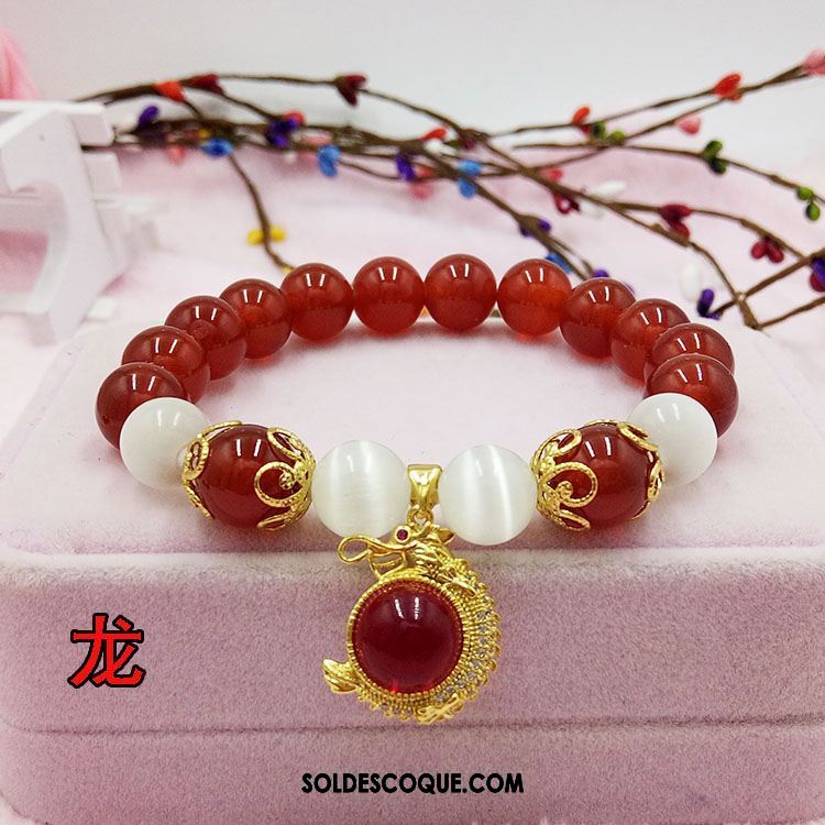 Bracelets Femme Pendentif Bracelet Rouge Naturel En Vente