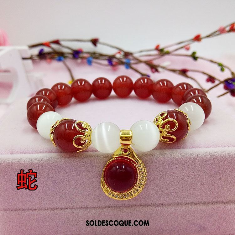 Bracelets Femme Pendentif Bracelet Rouge Naturel En Vente