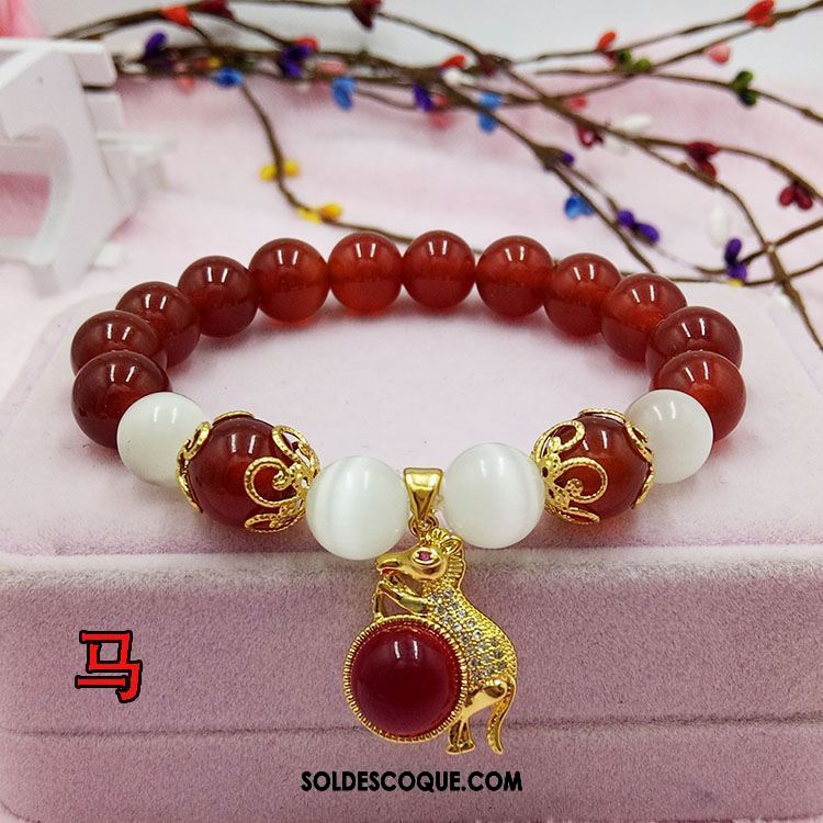 Bracelets Femme Pendentif Bracelet Rouge Naturel En Vente