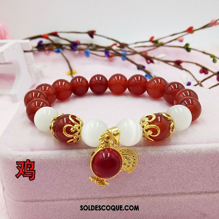 Bracelets Femme Pendentif Bracelet Rouge Naturel En Vente