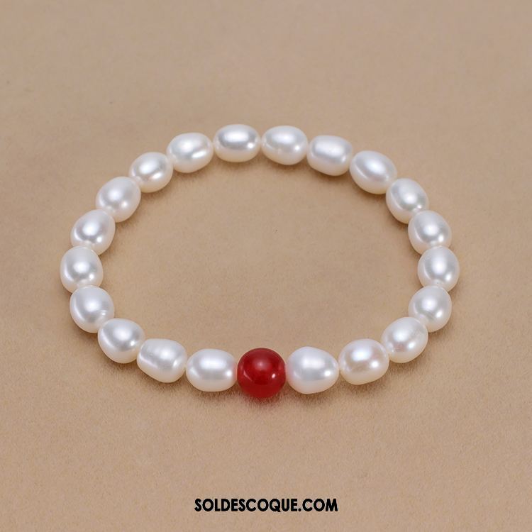 Bracelets Femme Perle Élastique Pierres De Strass Bracelet Simple En Ligne